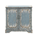  Coast2Coast Bleu 40295 Distressed Finish 2 Door Console Cabinet IMAGE 2