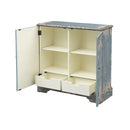  Coast2Coast Bleu 40295 Distressed Finish 2 Door Console Cabinet IMAGE 3