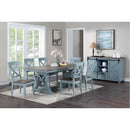  Coast2Coast Wharf 40296 Hand Painted Plank Style Top Dining Table IMAGE 6