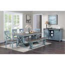  Coast2Coast Wharf 40296 Hand Painted Plank Style Top Dining Table IMAGE 7