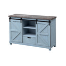  Coast2Coast Wharf 40308 Two Sliding Door 2 Drawer Credenza with Plank Style Top IMAGE 1