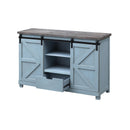  Coast2Coast Wharf 40308 Two Sliding Door 2 Drawer Credenza with Plank Style Top IMAGE 3