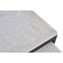  Coast2Coast Cosgrove 93413 Contemporary Square White Marble 3 pc Nesting Tables with Iron Legs IMAGE 7
