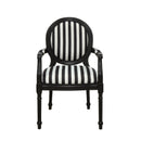  Coast2Coast Christopher 96534 Contemporary Accent Chair or Arm Chair - Black and White Upholstery IMAGE 2
