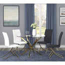  Coaster Furniture Carmelia 105171 Upholstered Dining Side Chair - White (Set of 4) IMAGE 10