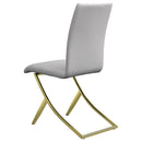  Coaster Furniture Carmelia 105171 Upholstered Dining Side Chair - White (Set of 4) IMAGE 5
