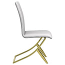  Coaster Furniture Carmelia 105171 Upholstered Dining Side Chair - White (Set of 4) IMAGE 8