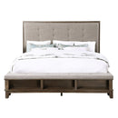  New Classic Furniture Cagney B594G California King Upholstered Bed - Vintage Gray IMAGE 1