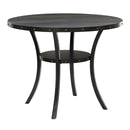  New Classic Furniture Crispin D162-CT-SMK Counter Height Dining Table - Smoke IMAGE 1