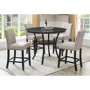  New Classic Furniture Crispin D162-CT-SMK Counter Height Dining Table - Smoke IMAGE 5