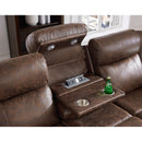 New Classic Furniture Atticus Power Reclining Fabric and Leather Look Sofa U2413-30P2-MCB IMAGE 2