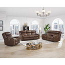  New Classic Furniture Atticus Power Reclining Fabric and Leather Look Loveseat U2413-25P2-MCB IMAGE 5