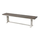  Coast2Coast Landings 48104 Plank Style Top Dining Bench with Trestle Base IMAGE 1
