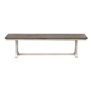  Coast2Coast Landings 48104 Plank Style Top Dining Bench with Trestle Base IMAGE 2