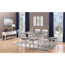  Coast2Coast Landings 48107 Set of 2 Cross Back Chocolate Brown Upholstered Counter Height Dining Side Chairs IMAGE 6