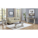  Coast2Coast Landings 48109 Cocktail Coffee Table with Plank Style Top and Trestle Base IMAGE 4