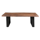 Coast2Coast Henderson 49526 Solid Wood Live Edge Top Cocktail Coffee Table with Black Powder Coated Legs IMAGE 2