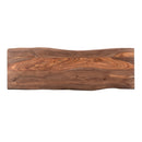  Coast2Coast Henderson 49528 Solid Wood Live Edge Top Console Sofa Table with Black Powder Coated Legs IMAGE 7
