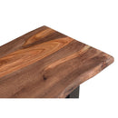  Coast2Coast Henderson 49528 Solid Wood Live Edge Top Console Sofa Table with Black Powder Coated Legs IMAGE 8