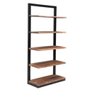  Coast2Coast Rena 49529 Solid Wood Live Edge Shelf Bookcase with Black Powder Coated Frame IMAGE 1