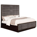  Coaster Furniture Durango 223261KE 77-inch Eastern King Panel Bed - Smoked Peppercorn IMAGE 2