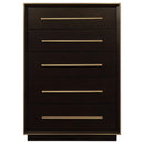  Coaster Furniture Durango 223265 5-Drawer Bedroom Chest - Smoked Peppercorn IMAGE 2