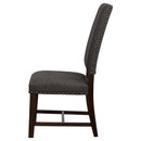  Coaster Furniture Twain 109142 Upholstered Dining Side Chair - Warm Grey IMAGE 5