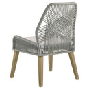  Coaster Furniture Nakia 110033 Woven Rope Dining Side Chairs - Grey IMAGE 5