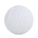  Coaster Furniture Kella 192061 Round 50-inch Marble Top Dining Table - White Marble IMAGE 2