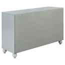  Coaster Furniture Gunnison 223213 6-Drawer Dresser - Silver Metallic IMAGE 5