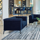  Coaster Furniture Chalet 509213 Upholstered Tuxedo Arm Tufted Chair - Blue IMAGE 8
