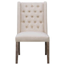  Coaster Furniture Bexley 105143 Fabric Upholstered Dining Side Chair - Beige IMAGE 2