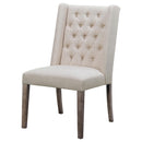  Coaster Furniture Bexley 105143 Fabric Upholstered Dining Side Chair - Beige IMAGE 3