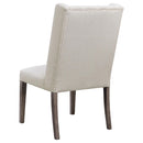  Coaster Furniture Bexley 105143 Fabric Upholstered Dining Side Chair - Beige IMAGE 5