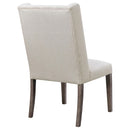  Coaster Furniture Bexley 105143 Fabric Upholstered Dining Side Chair - Beige IMAGE 6