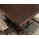  Coaster Furniture Brockway 110311 104-inch Extension Leaf Dining Table - Antique Java IMAGE 3