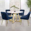  Coaster Furniture Mayette 192492 Upholstered Dining Side Chair - Blue IMAGE 11