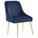  Coaster Furniture Mayette 192492 Upholstered Dining Side Chair - Blue IMAGE 1