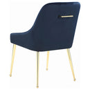  Coaster Furniture Mayette 192492 Upholstered Dining Side Chair - Blue IMAGE 5