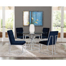  Coaster Furniture Cisco 192494 Velvet Upholstered Dining Side Chair - Chrome IMAGE 8