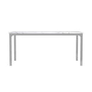  Coaster Furniture Athena 110101 Rectangular 64-inch Faux Marble Dining Table - Chrome IMAGE 2