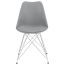  Coaster Furniture Juniper 110262 Polypropylene Dining Side Chair - Grey IMAGE 2
