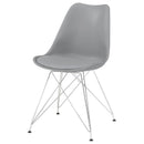  Coaster Furniture Juniper 110262 Polypropylene Dining Side Chair - Grey IMAGE 3
