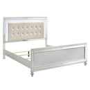  New Classic Furniture Valentino BA9698W California King Upholstered Bed - White IMAGE 2