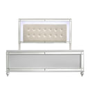  New Classic Furniture Valentino BA9698W California King Upholstered Bed - White IMAGE 3
