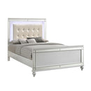  New Classic Furniture Valentino BA9698W Twin Upholstered Bed - White IMAGE 1