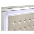  New Classic Furniture Valentino BA9698W Twin Upholstered Bed - White IMAGE 4