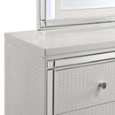  New Classic Furniture Valentino BA9698W Lighted Mirror - White IMAGE 6