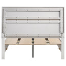  Coaster Furniture Miranda 205111F 51-inch Wood Full Storage Panel Bed - White IMAGE 6