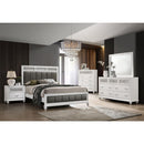  Coaster Furniture Barzini 205891Q Wood Queen Panel Bed - White IMAGE 8